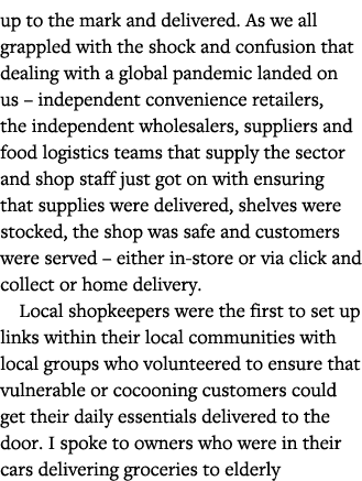 up to the mark and delivered  As we all grappled with the shock and confusion that dealing with a global pandemic lan   