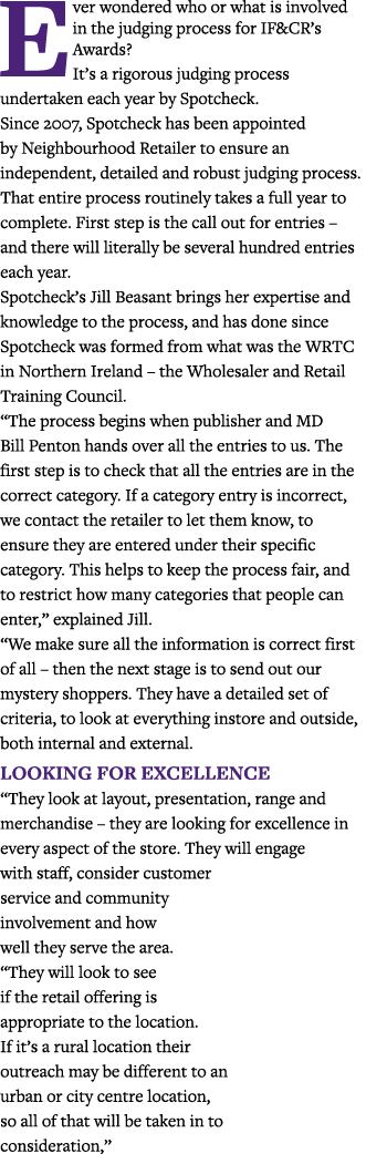 Ever wondered who or what is involved in the judging process for IF&CR s Awards  It s a rigorous judging process unde   