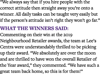  We always say that if you hire people with the correct attitude then straight away you re onto a winner  All daily t   