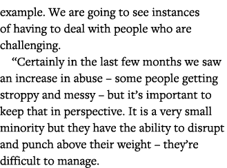 example  We are going to see instances of having to deal with people who are challenging   Certainly in the last few    