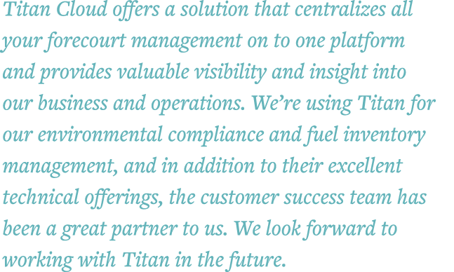 Titan Cloud offers a solution that centralizes all your forecourt management on to one platform and provides valuable   