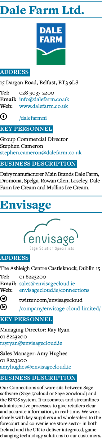 Dale Farm Ltd   Address 15 Dargan Road, Belfast, BT3 9LS Tel: 028 9037 2200 Email: info dalefarm co uk Web: www dalef   