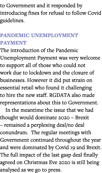 to Government and it responded by introducing fines for refusal to follow Covid guidelines   Pandemic Unemployment Pa   