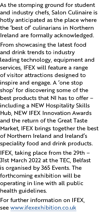 As the stomping ground for student and industry chefs, Salon Culinaire is hotly anticipated as the place where the  b   