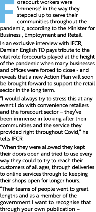 F orecourt workers were  immense  in the way they stepped up to serve their communities throughout the pandemic, acco   