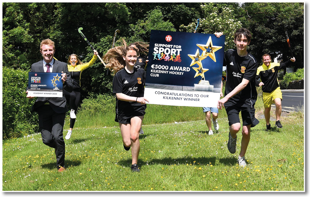 Frank Staples (Regional Sales Manager, Valero), Paula Farrell (Ladies first team), Sarah Richardson, Liam Richardson and Eric Comerford (Junior Boys Co-Ordinator) (Photo:: Vicky Comerford   Mac Innes Photography)