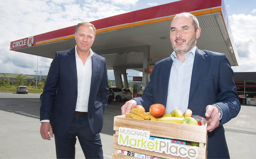 NO REPRO FEE 22 11 2021 Pictured is Michael McCormack, Managing Director, Musgrave MarketPlace and Gordon Lawlor, Managing, Director Circle K  Musgrave MarketPlace, Ireland s leading wholesale supplier to foodservice, retail, and SME businesses and Circle K, Ireland s largest forecourt and convenience retailer have today announced a new five-year strategic partnership  The partnership is worth over  300 million to Musgrave MarketPlace and continues a 20-year relationship between Musgrave MarketPlace and Circle K (previously Shell, Esso, Topaz)  Photograph: Leon Farrell   Photocall Ireland