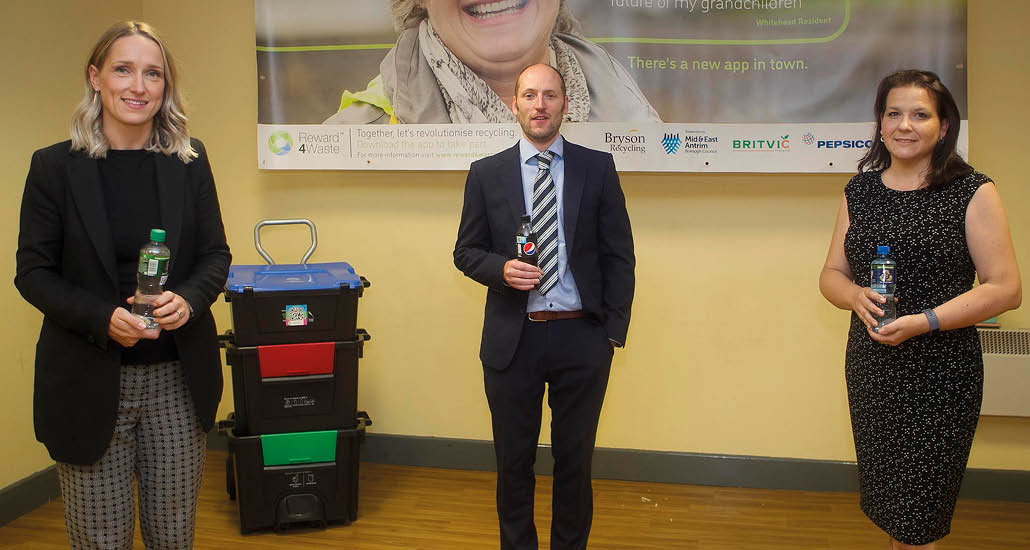 Sarah Collins, Peter Doherty and Sian Young from Britvic