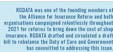 RGDATA was one of the founding members of the Alliance for Insurance Reform and both organisations campaigned relentl   
