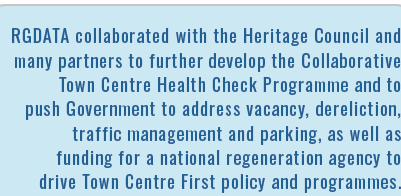 RGDATA collaborated with the Heritage Council and many partners to further develop the Collaborative Town Centre Heal   