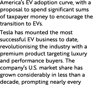 America s EV adoption curve, with a proposal to spend significant sums of taxpayer money to encourage the transition    
