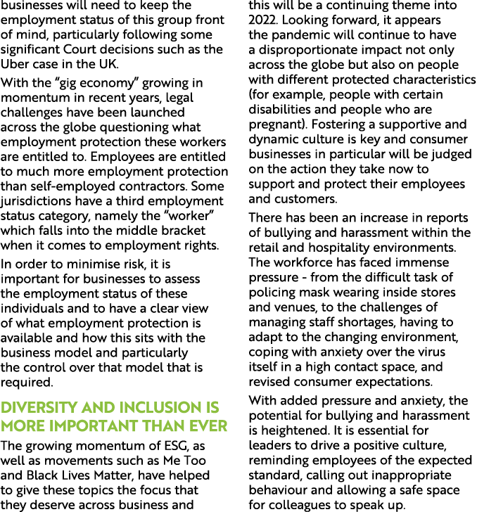 businesses will need to keep the employment status of this group front of mind, particularly following some significa   