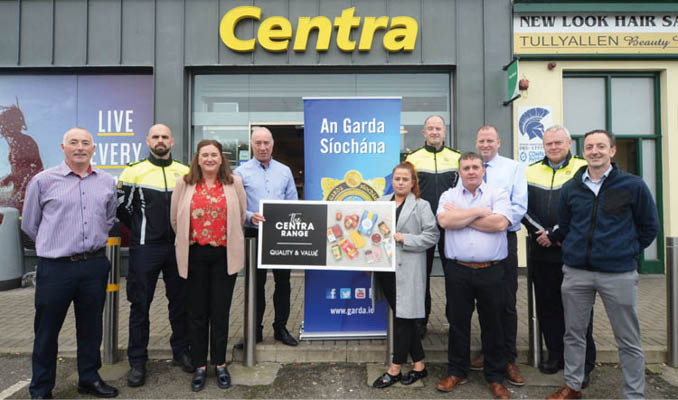 At the Launch of An Garda Siochana Centra Louth Youth Awards in Tullyallen L to r Garda Noel Loughlan Drogheda, Sgt Michael Pary Jones Drogheda, Garda Anita O Shea Drogheda, Gordon Reilly Centra Rathmullen, Rachel Fallon Centra Mell, Inspector Liam Archbold Dundalk (Coordinator),Nial Lynch Centra Tullyallen, John Heavey Centra Dunleer, Garda Aidan Ryan Drogheda and Colin Fleming Centra Ballsgrove   