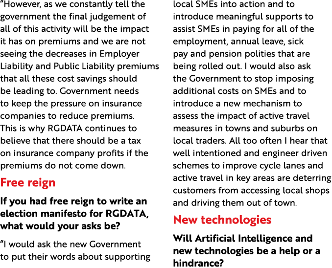 “However, as we constantly tell the government the final judgement of all of this activity will be the impact it has ...
