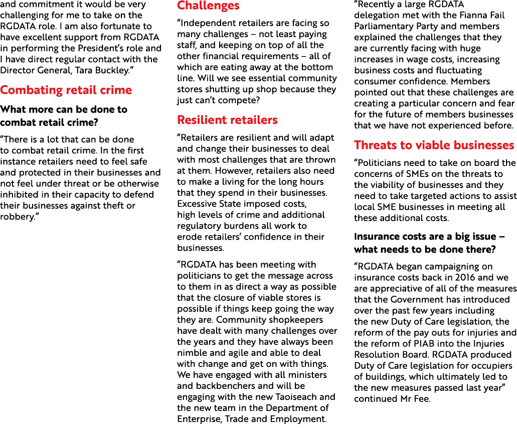 and commitment it would be very challenging for me to take on the RGDATA role. I am also fortunate to have excellent ...
