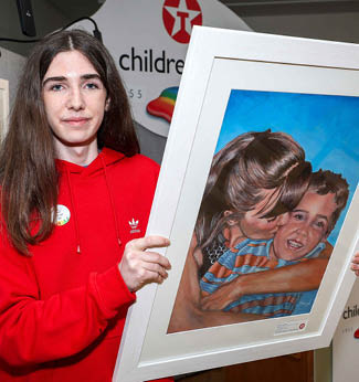 ***FREE TO USE IMAGE - NO REPRODUCTION FEE*** First prize in Category B of the 2024 Texaco Children's Art Competition was won by Galway student, Darragh Granahan (age 15), from Gort Community School, for his work entitled ‘Unconditional Love’. Photo Credit (Mac Innes Photography/Justin Mac Innes)
