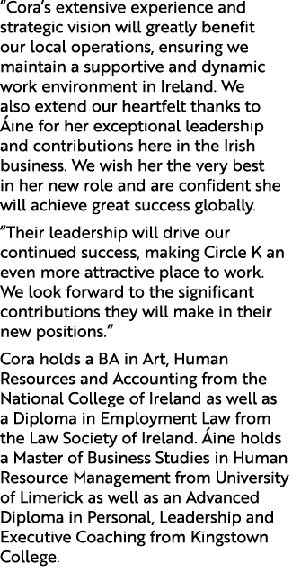 “Cora’s extensive experience and strategic vision will greatly benefit our local operations, ensuring we maintain a s...