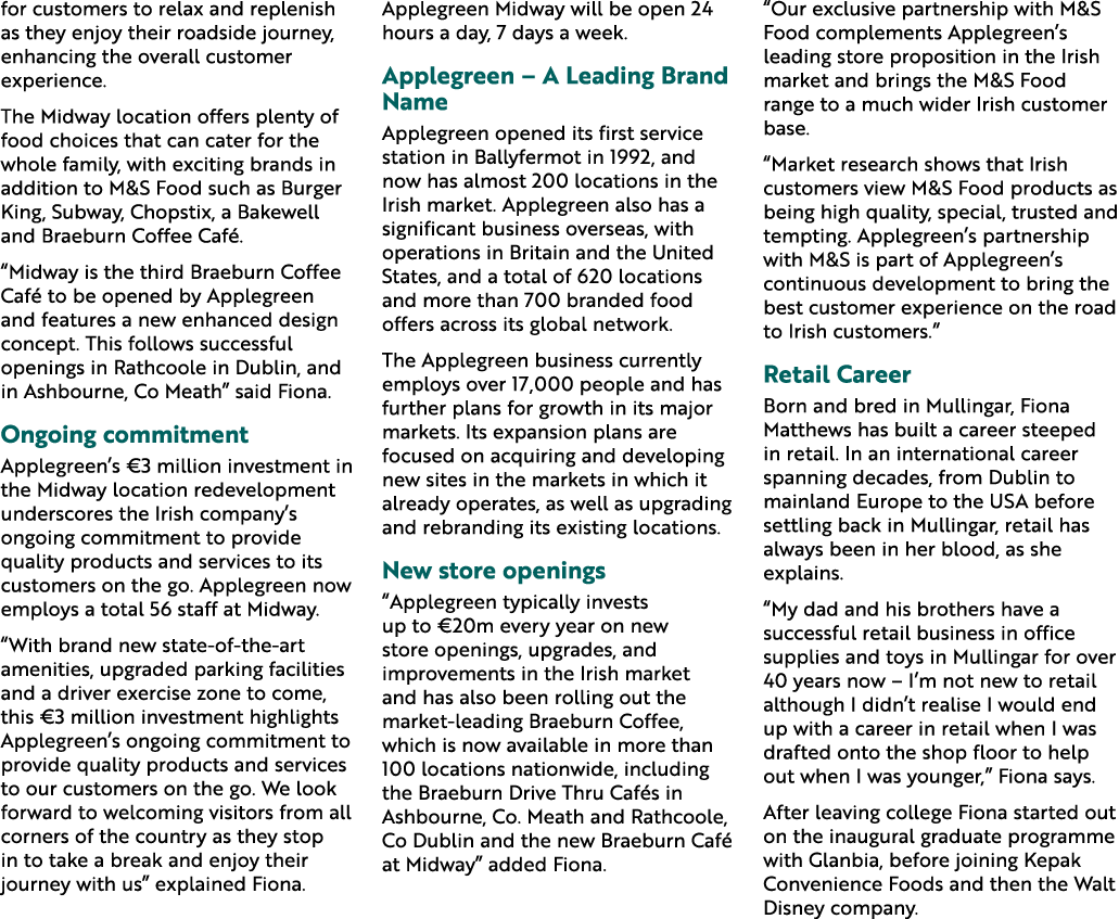 for customers to relax and replenish as they enjoy their roadside journey, enhancing the overall customer experience....