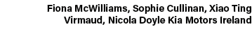 Fiona McWilliams, Sophie Cullinan, Xiao Ting Virmaud, Nicola Doyle Kia Motors Ireland