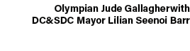 Olympian Jude Gallagherwith DC&SDC Mayor Lilian Seenoi Barr