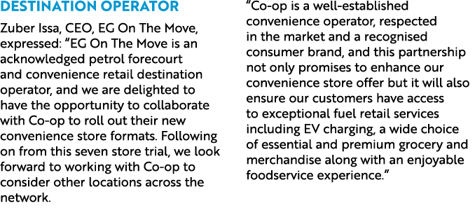Destination operator Zuber Issa, CEO, EG On The Move, expressed: “EG On The Move is an acknowledged petrol forecourt ...