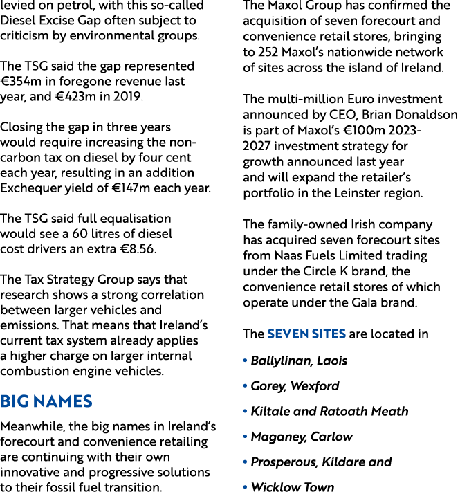 levied on petrol, with this so called Diesel Excise Gap often subject to criticism by environmental groups. The TSG s...