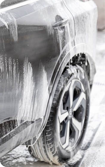 Hand Car Wash Service on a Black SUV in United Kingdom