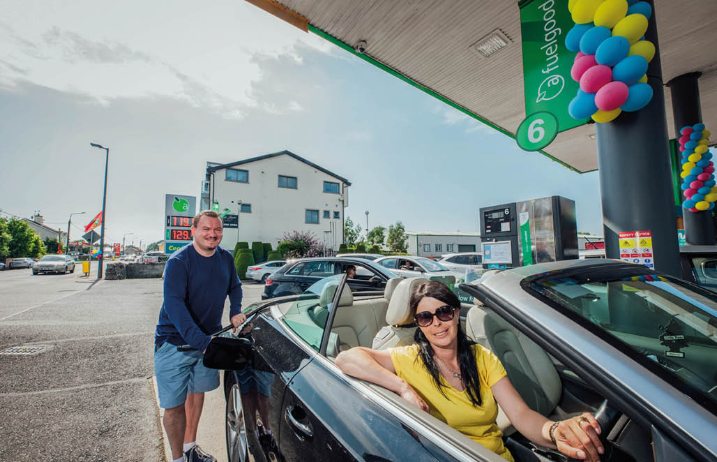Susan O Connell  with owner Dave Hodkinson pictured at Applegreen , Patrickswell on Saturday  Pic  Brian Arthur 