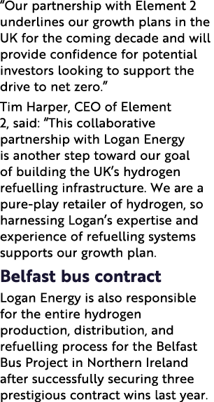  Our partnership with Element 2 underlines our growth plans in the UK for the coming decade and will provide confiden   