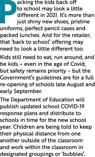 Packing the kids back off to school may look a little different in 2021  It s more than just shiny new shoes, pristin   