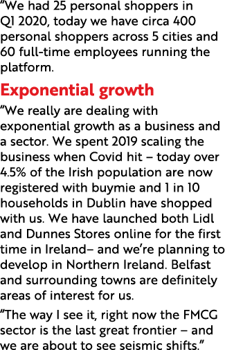  We had 25 personal shoppers in Q1 2020, today we have circa 400 personal shoppers across 5 cities and 60 full-time e   