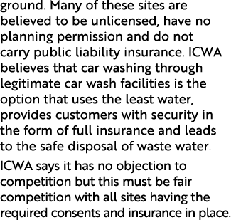 ground  Many of these sites are believed to be unlicensed, have no planning permission and do not carry public liabil   