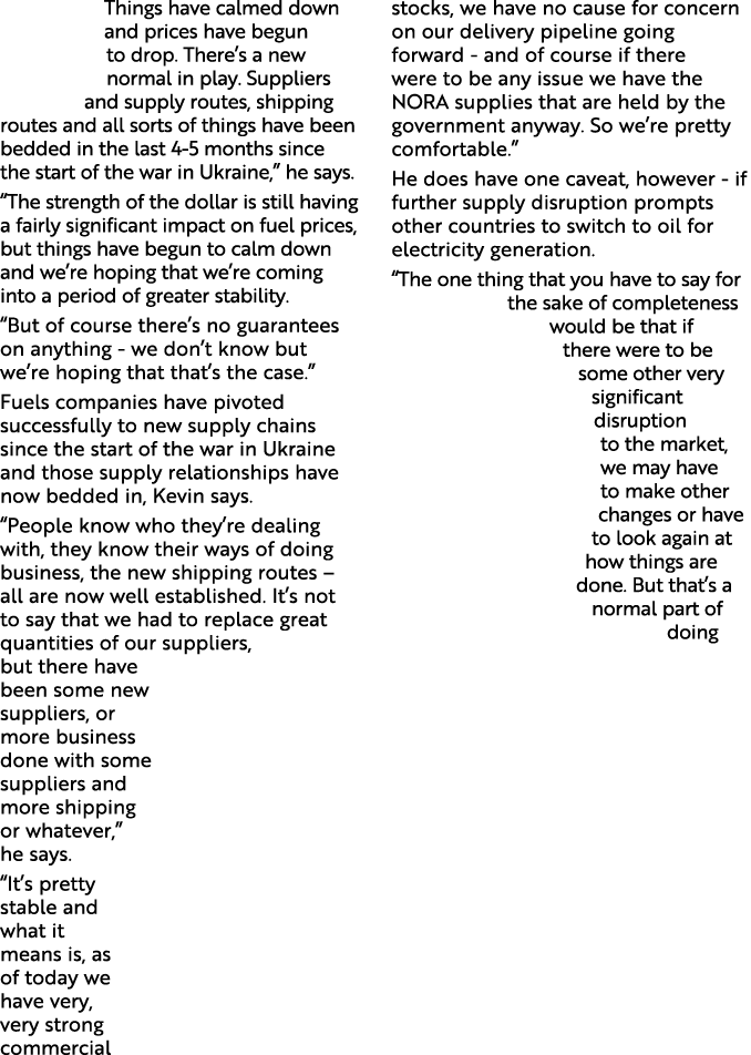 Things have calmed down and prices have begun to drop  There s a new normal in play  Suppliers and supply routes, shi   