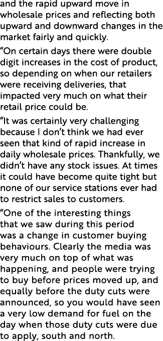 and the rapid upward move in wholesale prices and reflecting both upward and downward changes in the market fairly an   