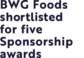 BWG Foods shortlisted for five Sponsorship awards