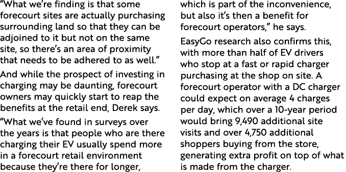  What we re finding is that some forecourt sites are actually purchasing surrounding land so that they can be adjoine   