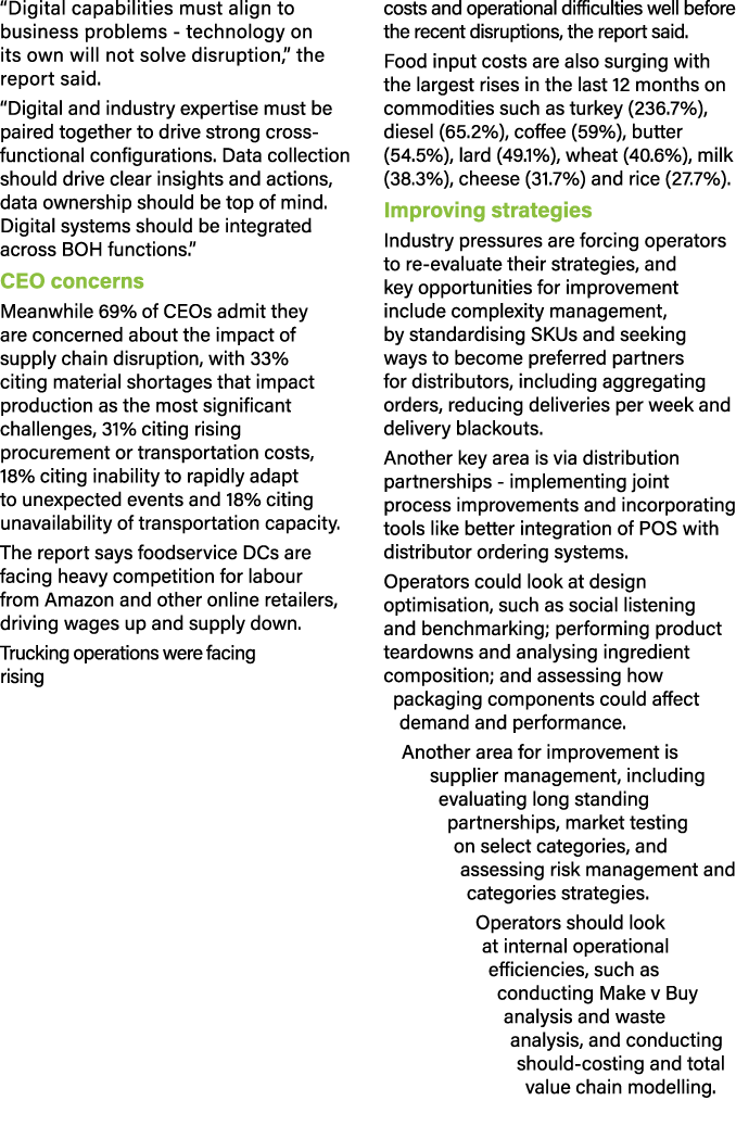  Digital capabilities must align to business problems - technology on its own will not solve disruption,  the report    