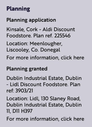 Planning Planning application Kinsale, Cork - Aldi Discount Foodstore  Plan ref  225546 Location: Meenlougher, Liscoo   