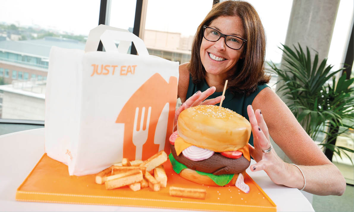 *** NO REPRODUCTION FEE *** DUBLIN : 27/6/2023 : Pictured are Amanda Roche-Kelly, Managing Director of Just Eat Ireland at the launch of the Just Eat Food Delivery Report. Launched by Just Eat as it marks 15 years of business in Ireland, the report aims to provide a rounded view on the significant role the sector plays in Ireland. Picture Conor McCabe Photography. MEDIA CONTACT : katie.genockey@teneo.com