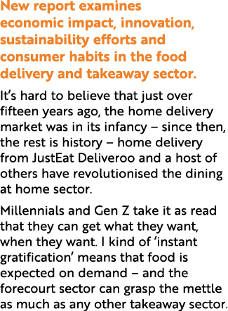 New report examines economic impact, innovation, sustainability efforts and consumer habits in the food delivery and ...