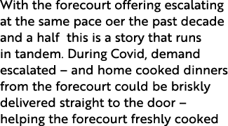 With the forecourt offering escalating at the same pace oer the past decade and a half this is a story that runs in t...