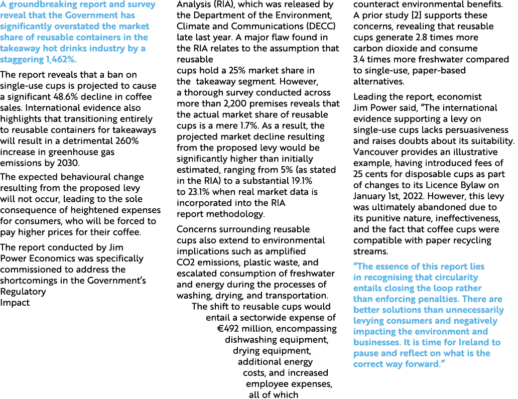 A groundbreaking report and survey reveal that the Government has significantly overstated the market share of reusab...