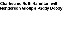 Charlie and Ruth Hamilton with Henderson Group's Paddy Doody