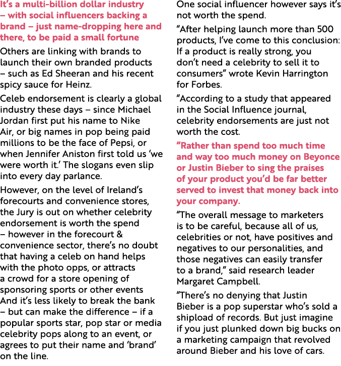 It’s a multi billion dollar industry – with social influencers backing a brand – just name dropping here and there, t...