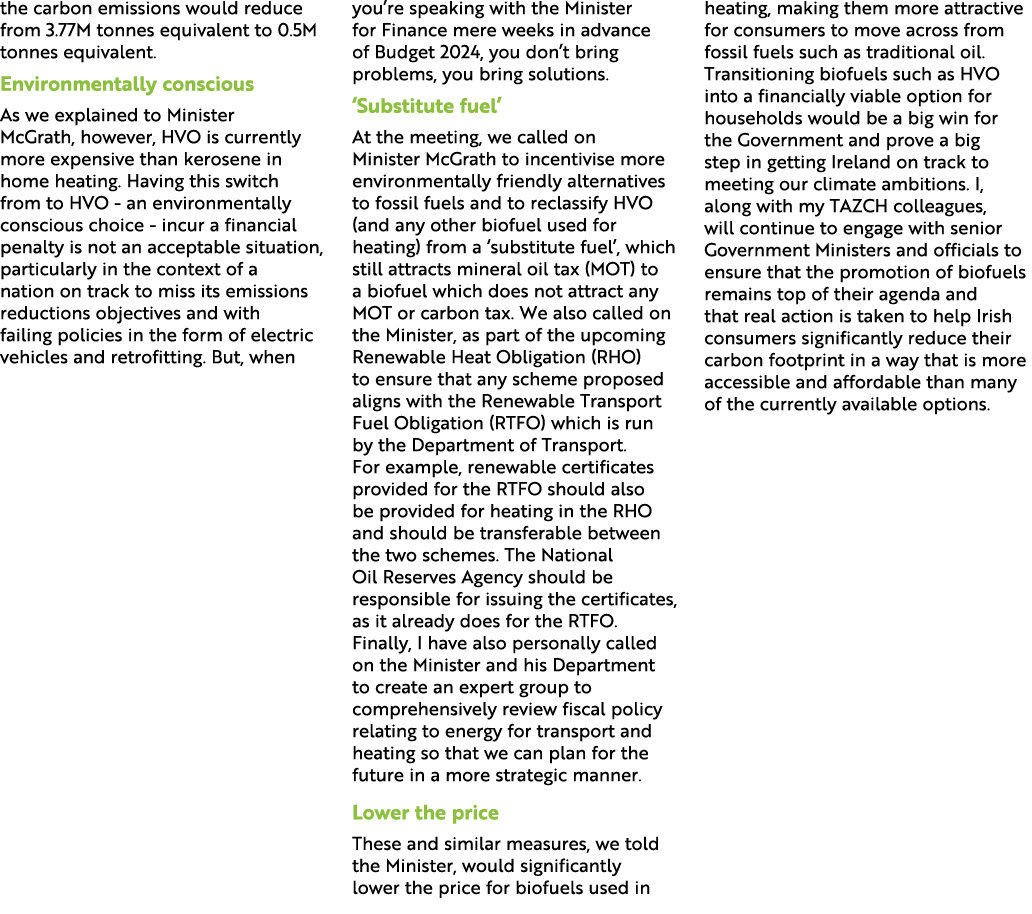 the carbon emissions would reduce from 3.77M tonnes equivalent to 0.5M tonnes equivalent. Environmentally conscious A...