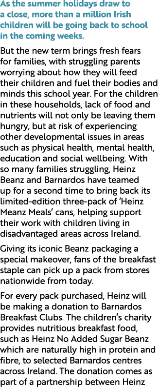 As the summer holidays draw to a close, more than a million Irish children will be going back to school in the coming...