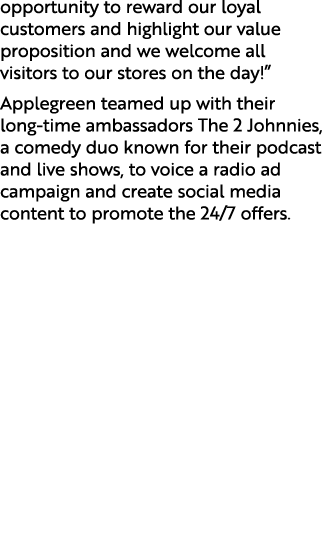opportunity to reward our loyal customers and highlight our value proposition and we welcome all visitors to our stor...