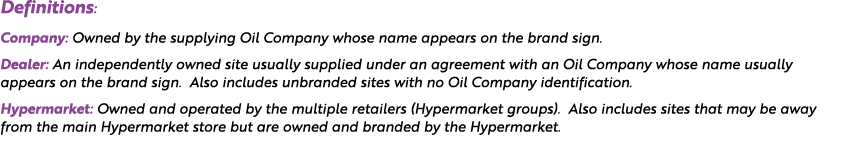Definitions: Company: Owned by the supplying Oil Company whose name appears on the brand sign. Dealer: An independent...
