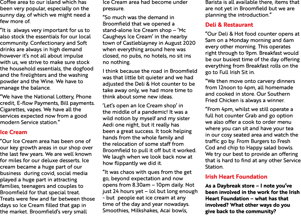 Coffee area to our island which has been very popular, especially on the sunny day, of which we might need a few more...