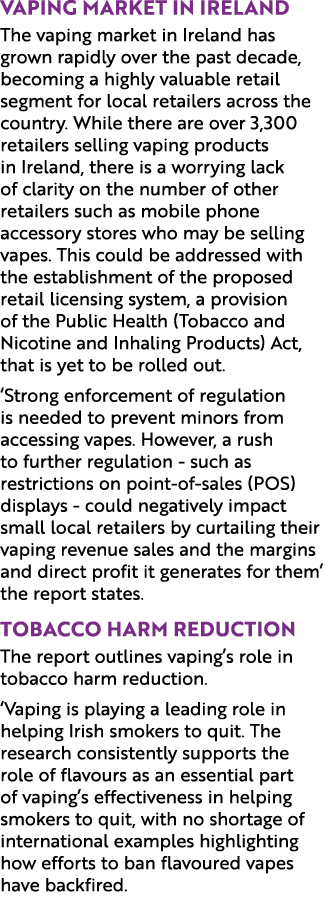 Vaping market in Ireland The vaping market in Ireland has grown rapidly over the past decade, becoming a highly valua...